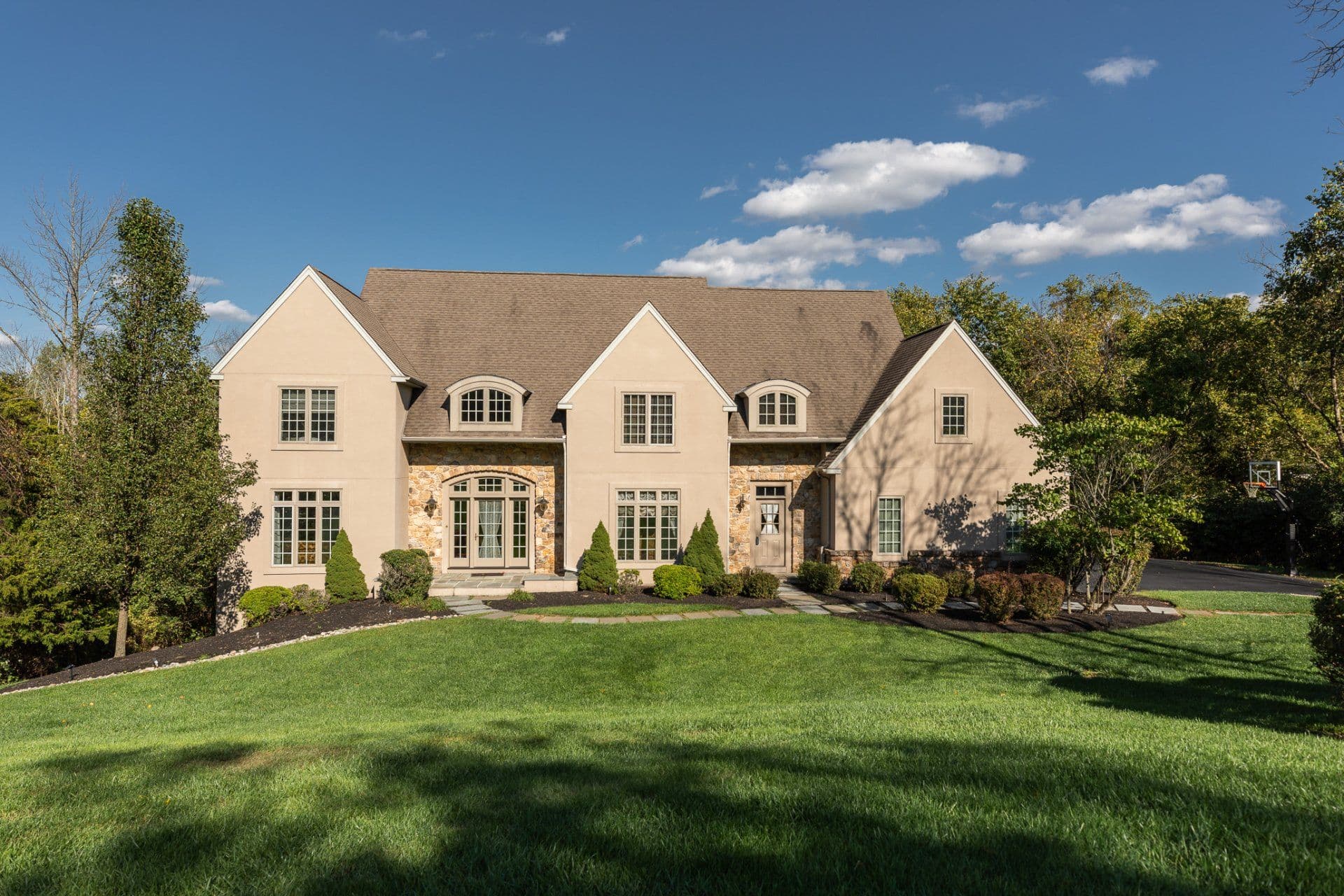 A fully restored stone-front home